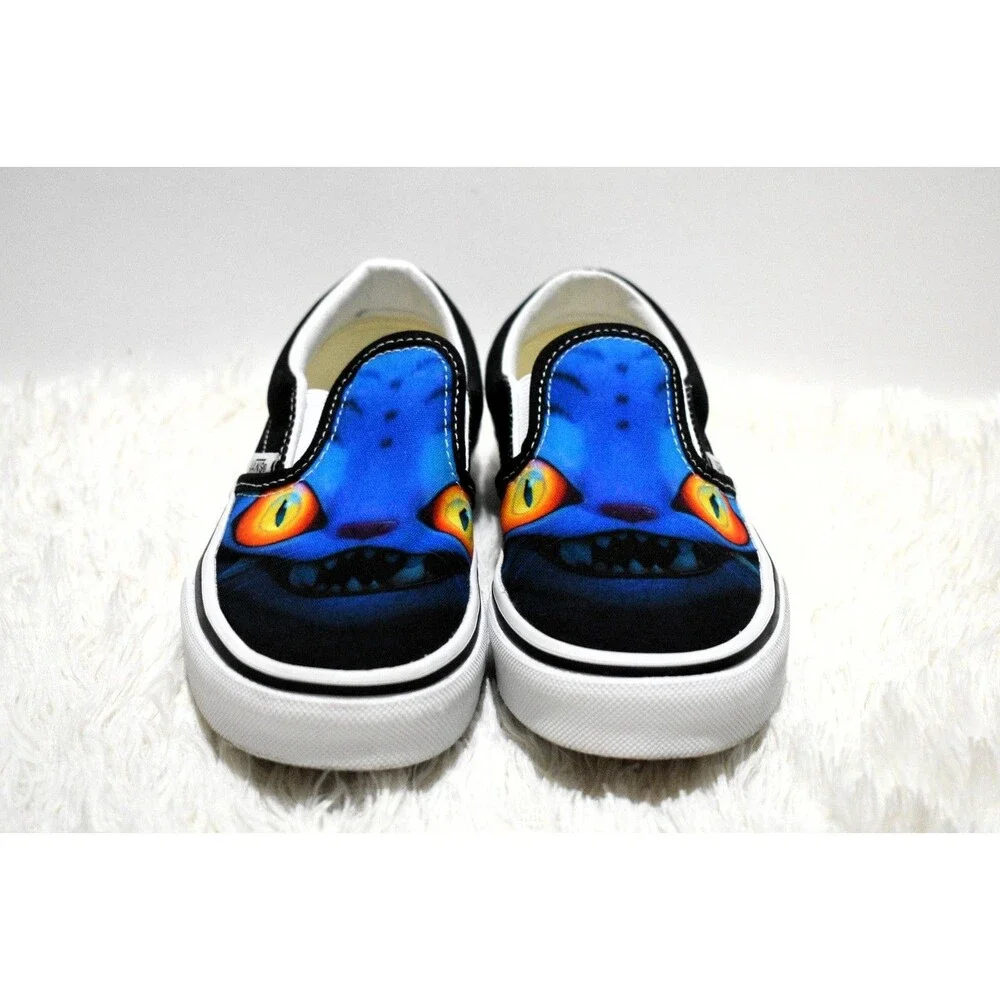 Vans x KPop Demon Hunters Little Kids Classic Slip-On Shoe DERPY Tiger Size 1.5Y